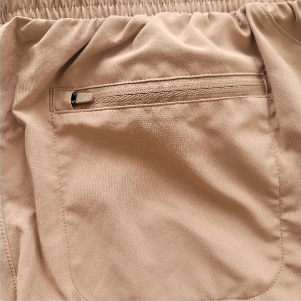 New! Women's All in Motion Tapered Stretch Woven Workout Pants Taupe XXL - Picture 4 of 10